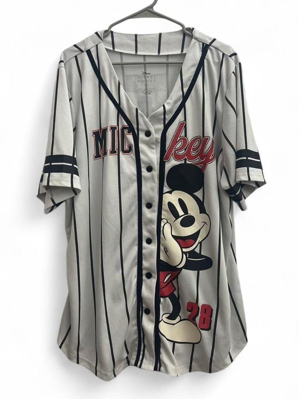 Mickey Mouse Disney Baseball Jersey Size XL
